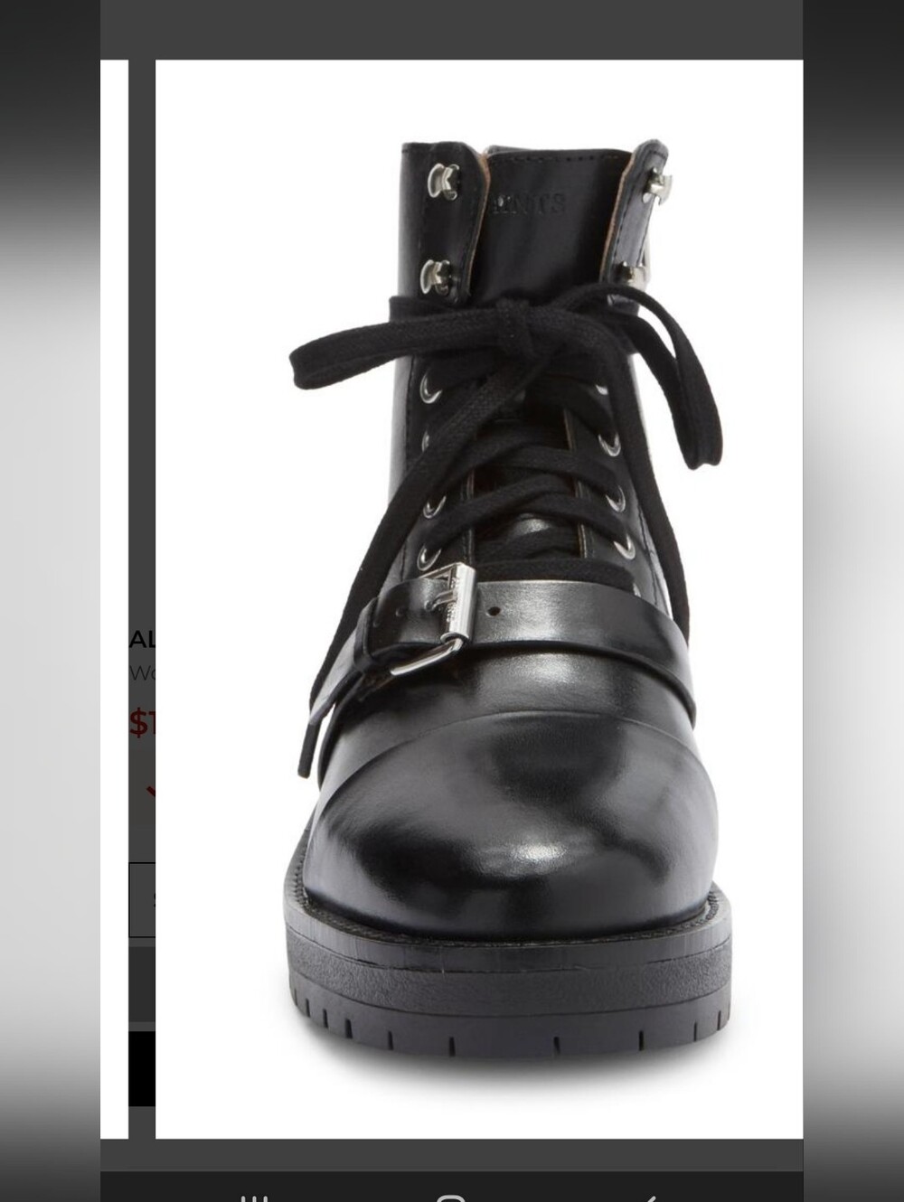 ALL SAINT DEMI BOOTS IN BLACK /SIZE: US:9